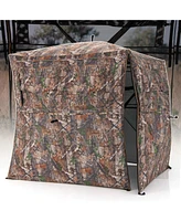 Sugift Hunting Blind 360 Degree One-Way See-Through Ground Blind for 2-3 Person