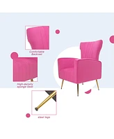 Elegant Accent Chair with Table and Sofa