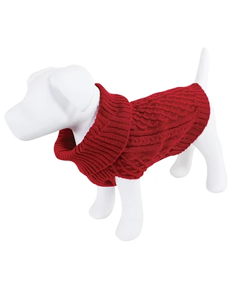 Luvable Friends Dogs and Cats Cableknit Pet Sweater