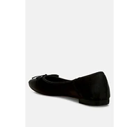 Rag & Co Fearless Satin Bow Embellished Ballerinas