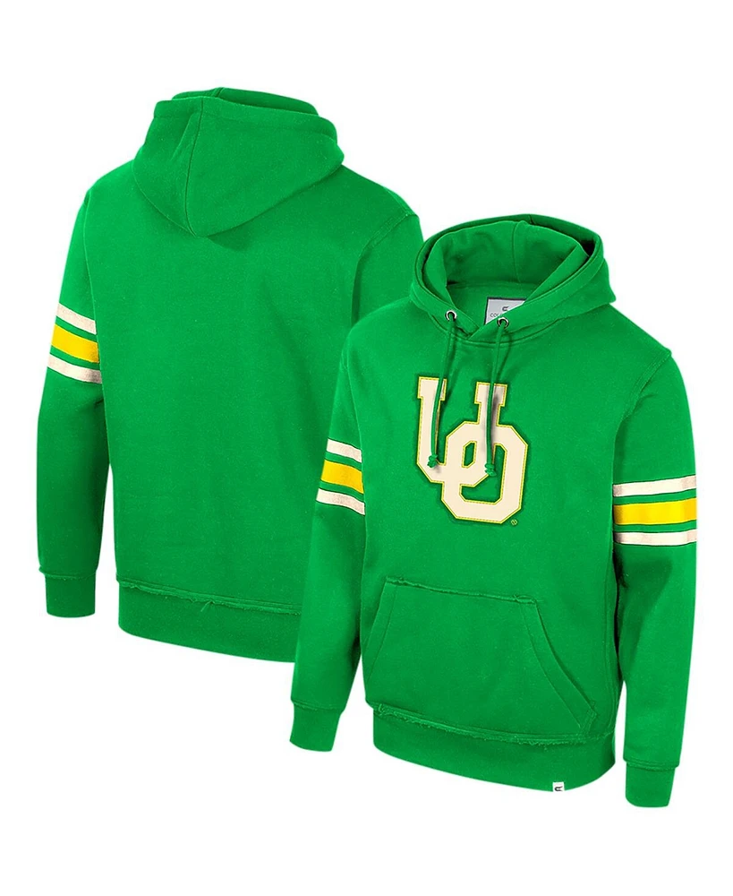 Colosseum Men's Green Oregon Ducks Saluting Pullover Hoodie