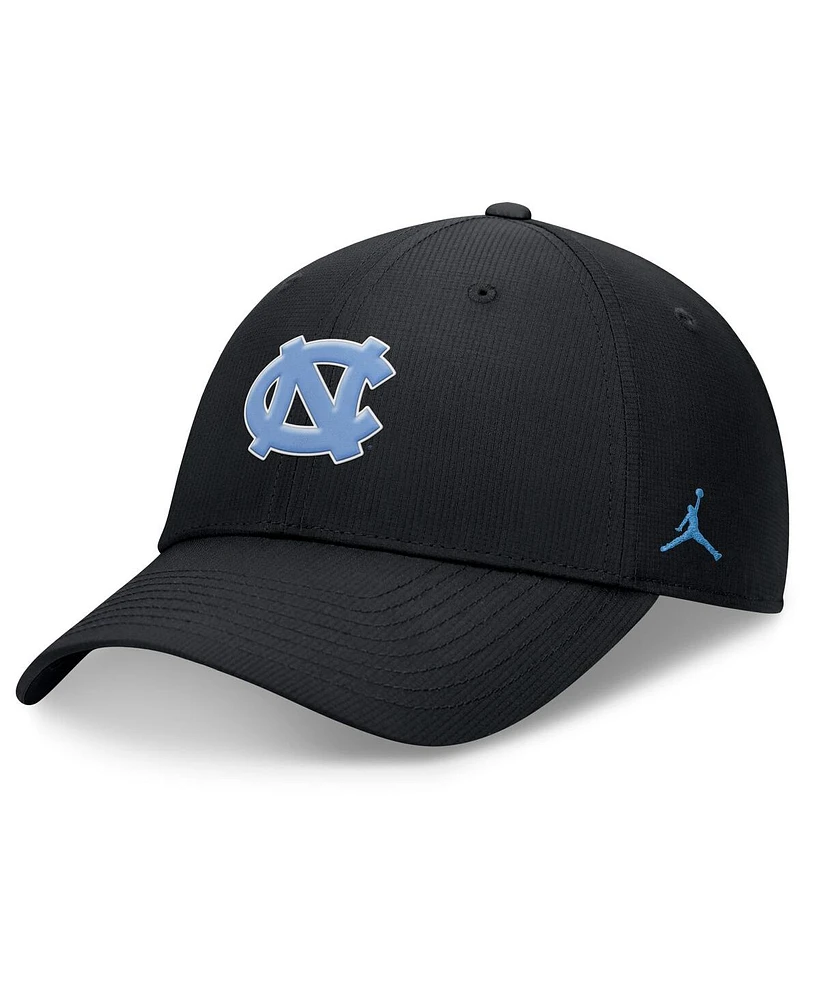 Jordan Men's Black North Carolina Tar Heels 2024 On-Field Performance Adjustable Hat