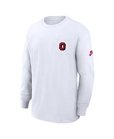 Nike Men's White Ohio State Buckeyes Legacy Max90 Pocket Long Sleeve T-Shirt