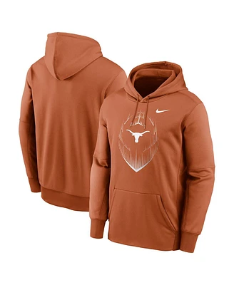 Nike Men's Texas Orange Longhorns Football Icon Performance Fleece Pullover Hoodie