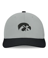 Top of the World Men's Gray/Black Iowa Hawkeyes Mick Flex Hat