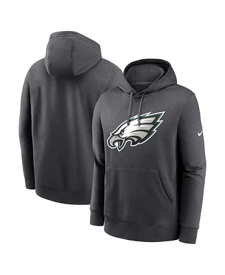 Nike Men's Anthracite Philadelphia Eagles Club Logo Pullover Hoodie