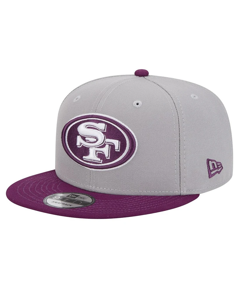 New Era Men's Gray/ San Francisco 49ers Two-Tone Color Pack 9FIFTY Snapback Hat