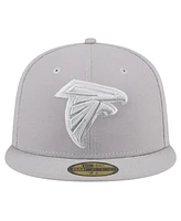 New Era Men's Gray Atlanta Falcons Color Pack 59FIFTY Fitted Hat