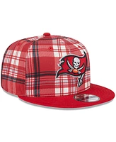 New Era Men's Red Tampa Bay Buccaneers 2024 Sideline Statement 9FIFTY Snapback Hat