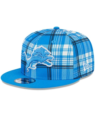 New Era Men's Blue Detroit Lions 2024 Sideline Statement 9FIFTY Snapback Hat