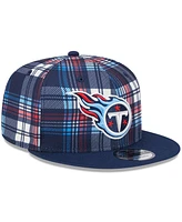 New Era Men's Navy Tennessee Titans 2024 Sideline Statement 9FIFTY Snapback Hat