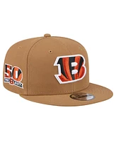 New Era Big Boys and Girls Brown Cincinnati Bengals Color Pack Side Patch 9FIFTY Snapback Hat