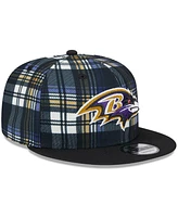 New Era Men's Black Baltimore Ravens 2024 Sideline Statement 9FIFTY Snapback Hat