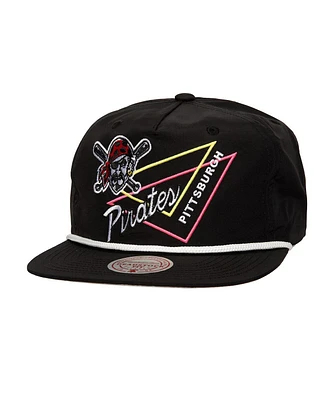 Mitchell & Ness Men's Black Pittsburgh Pirates Pew Pew Deadstock Adjustable Hat