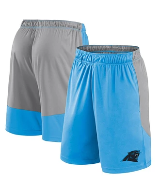 Fanatics Men's Blue Carolina Panthers Big Tall Team Logo Shorts