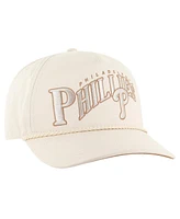 '47 Brand Men's Cream Philadelphia Phillies Neutral Wave Rope Hitch Adjustable Hat