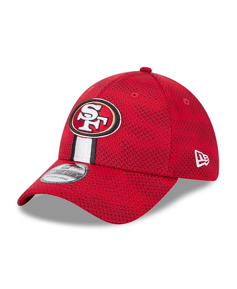 New Era Men's Scarlet San Francisco 49ers 2024 Sideline 39THIRTY Flex Hat