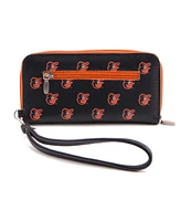 Eagles Wings Women's Baltimore Orioles Zip-Around Wristlet Wallet