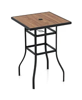 Givimo 27.5 Inches Patio Bar Table for Garden Backyard Poolside