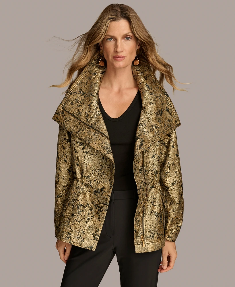 Donna Karan New York Women's Metallic Jacquard Jacket