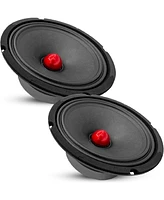 5 Core 8 Inch Mid-Range Bullet Pro Audio Car Speaker, Red Aluminium Bullet, 580W Max 4 Ohms