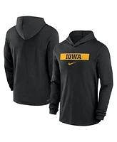 Nike Men's Iowa Hawkeyes Sideline Hoodie Performance Long Sleeve T-Shirt