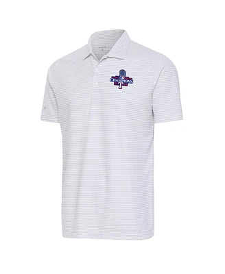 Antigua Men's White Texas Rangers 2023 World Series Champions Esteem Polo