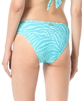 Vince Camuto Women's Sequin Zebra Print Hipster Bikini Bottoms