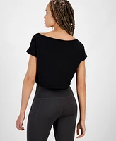 Id Ideology Women's Off-The-Shoulder T-Shirt, Created for Macy's