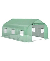 Walk-in Greenhouse w/Mesh Door, Windows (11.5'x10'x7')