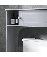 Over the Toilet Storage Cabinet w/ Adjustable Shelves, Toilet Rack