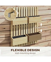 4-Box Raised Garden Bed with Trellis