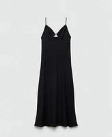 Mango Women's Straps Detail Long Dress