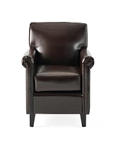 Simplie Fun Classic Brown Club Chair: Timeless Elegance And Comfort