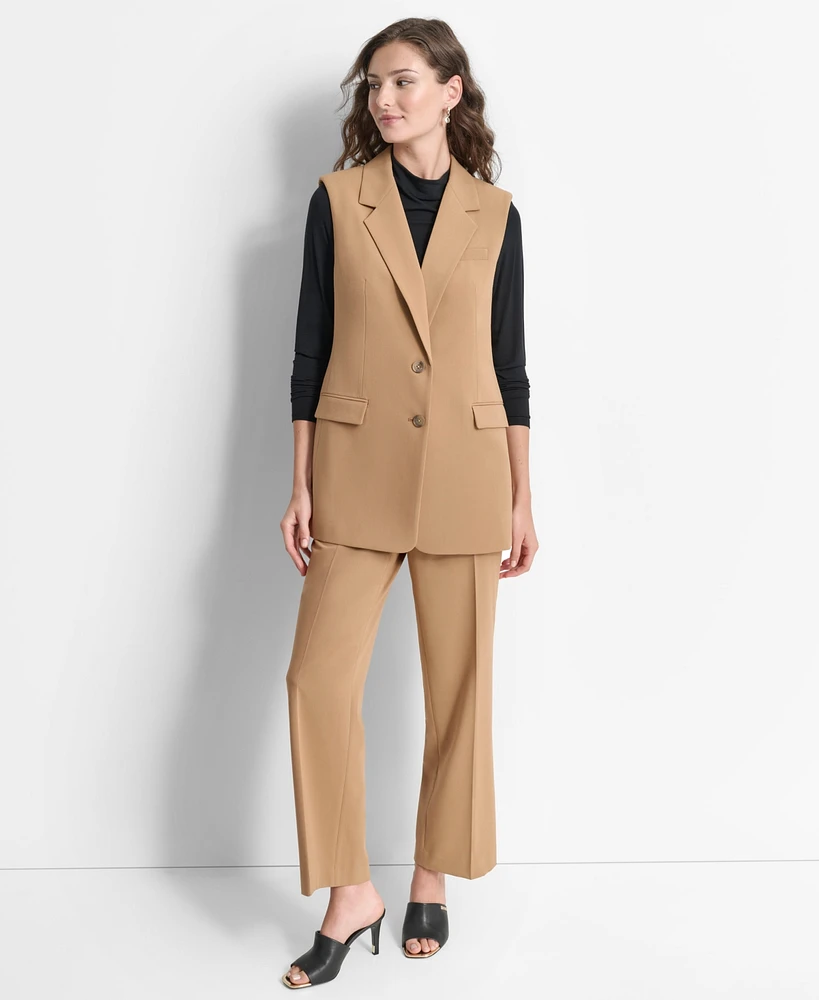 Dkny Women's Sleeveless Notched-Lapel Blazer