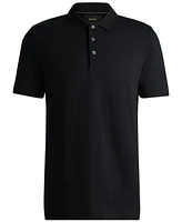 Boss by Hugo Men's Herringbone-Jacquard Polo