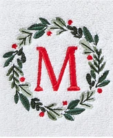 Skl Home Wreath Monogram Cotton Hand Towel, 16" x 26"