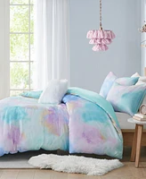 Intelligent Design Cassiopeia Watercolor Tie Dye -Pc. Duvet Cover Set