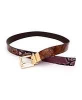 Kate Spade New York Women's 32mm Snake Embossed Reversible Belt