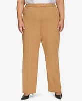 Calvin Klein Plus High Rise Straight Leg Pants