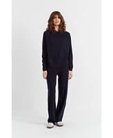 Chinti & Parker Women's Wool Cashmere Luxe Lounge Boxy Hoodie