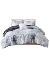 Intelligent Design Cassiopeia Watercolor Tie Dye 3-Pc. Duvet Cover Set, Twin/Twin Xl