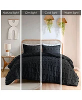 Intelligent Design Lucy Clip Jacquard 3-Piece Comforter Set, Full/Queen