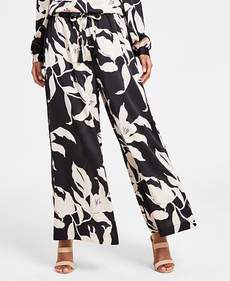 Vince Camuto Women's Printed High-Rise Wide-Leg Pants