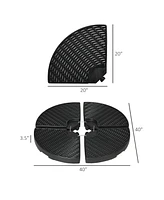 Hdpe Patio Umbrella Base Weights (Round)
