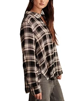 Lucky Brand Women's Cloud Plaid Boyfriend Shirt