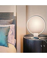 Brightech Circle 15" Dimmable Modern Led Desk Lamp with Usb Port