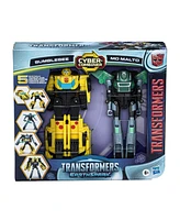 Transformers EarthSpark Cyber-Combiner Bumblebee and Mo Malto Action Figure