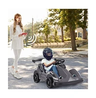 Vebreda 6V Kids Ride On Go Cart with Remote Control and Safety Belt-Pink