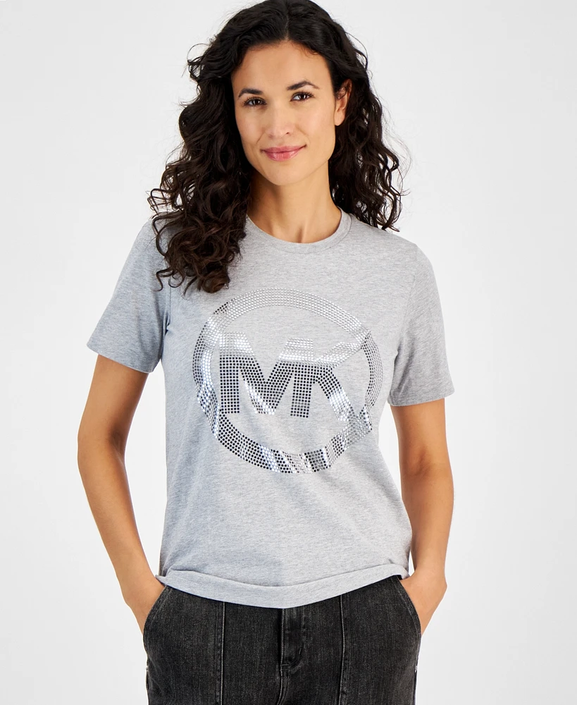 Michael Kors Women's Foil-Logo T-Shirt